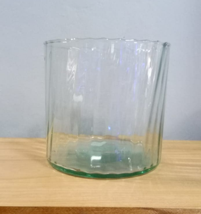 Vaso redondo en cristal